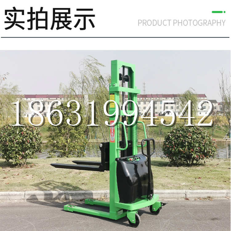 团风县电动叉车堆高车液压铲车电瓶1吨2吨站驾步行式小型全自动叉车